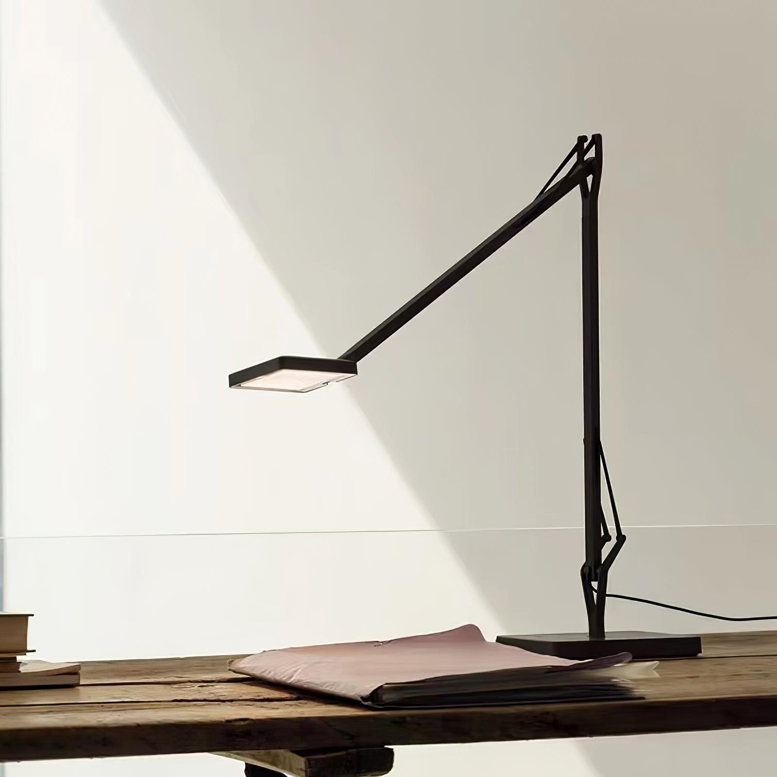 Modern Minimalist LED Desk Lamp Adjustable Metal Table Light for Office and Bedside