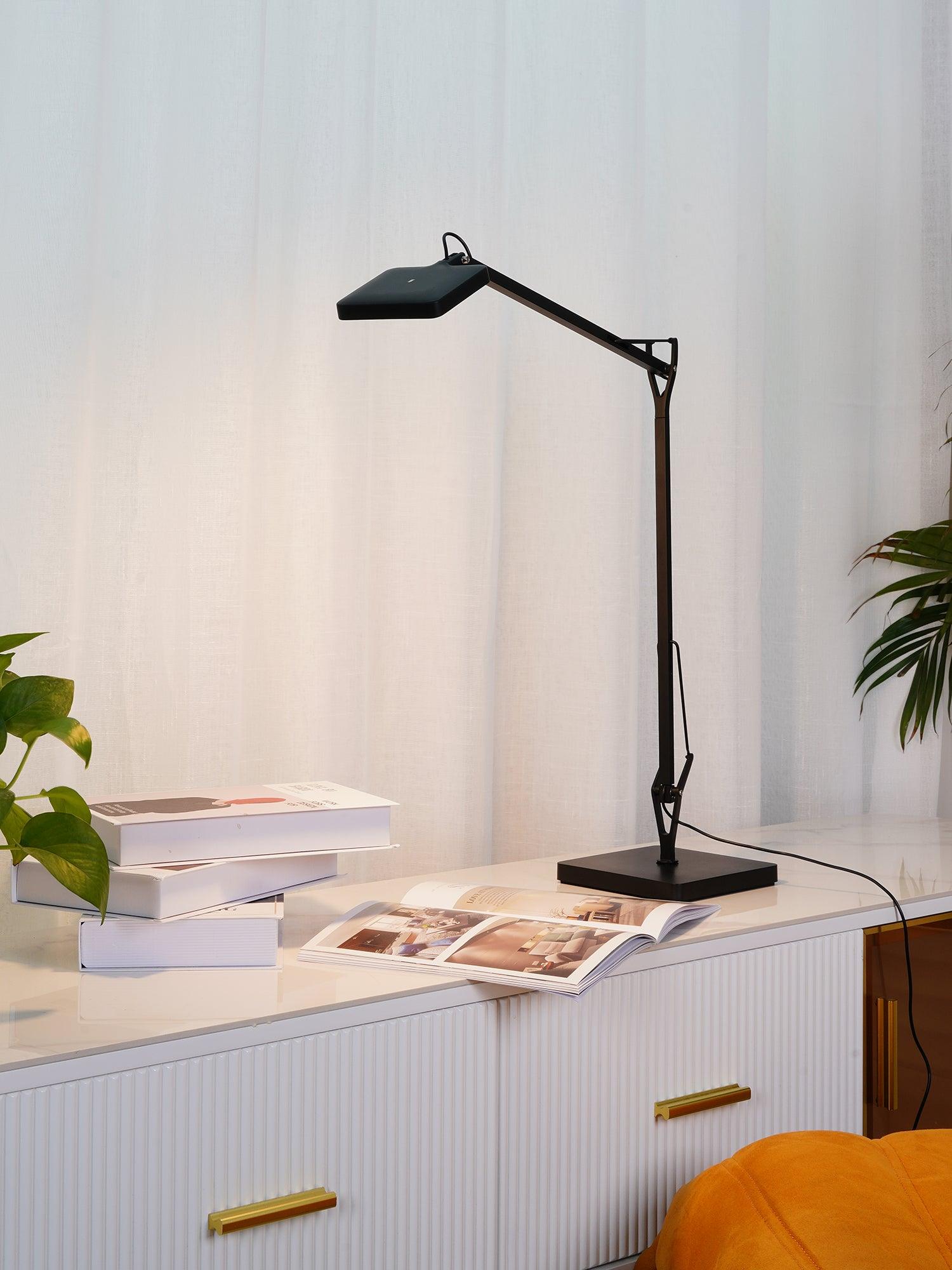 Modern Minimalist LED Desk Lamp Adjustable Metal Table Light for Office and Bedside