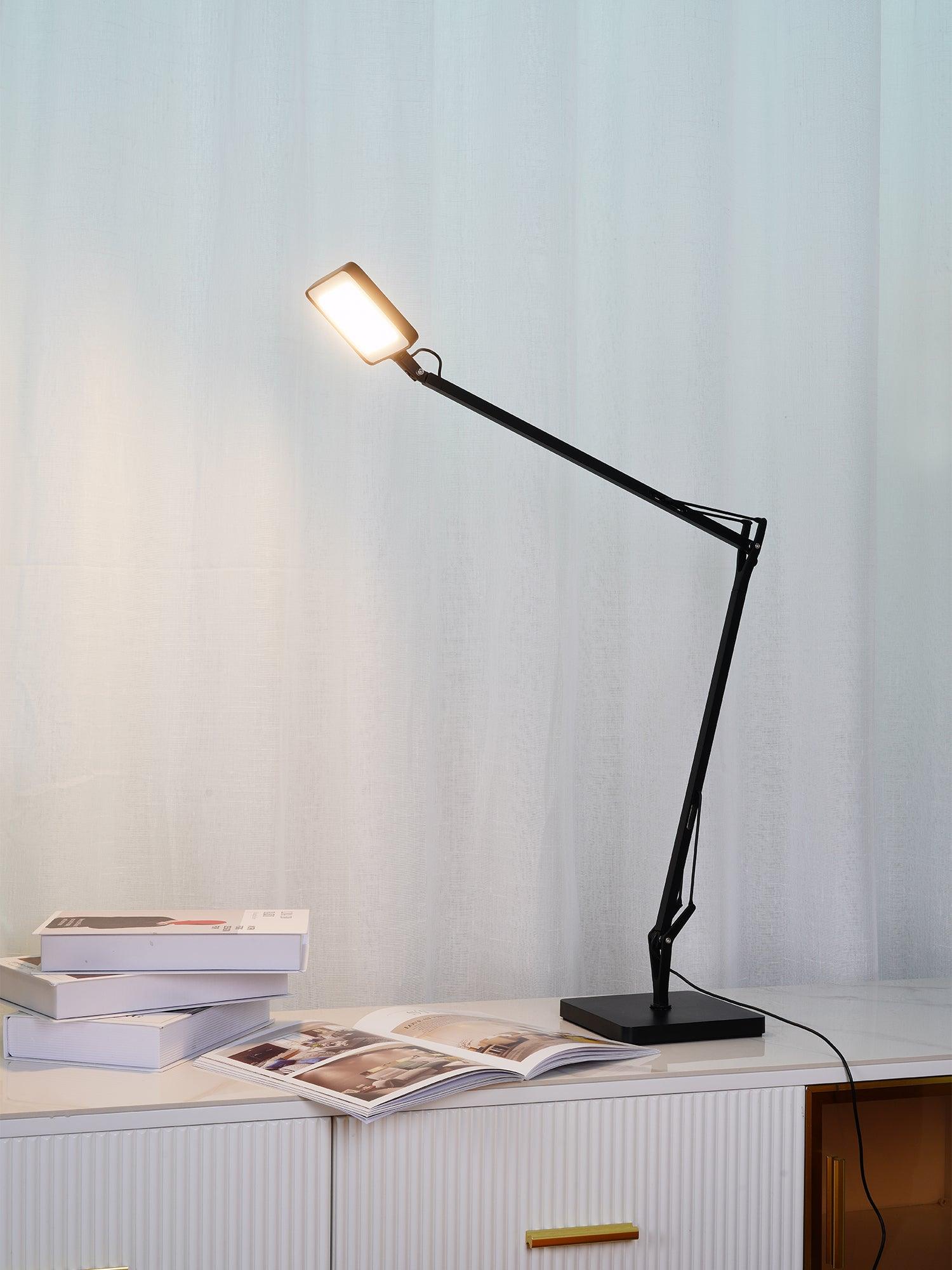Modern Minimalist LED Desk Lamp Adjustable Metal Table Light for Office and Bedside