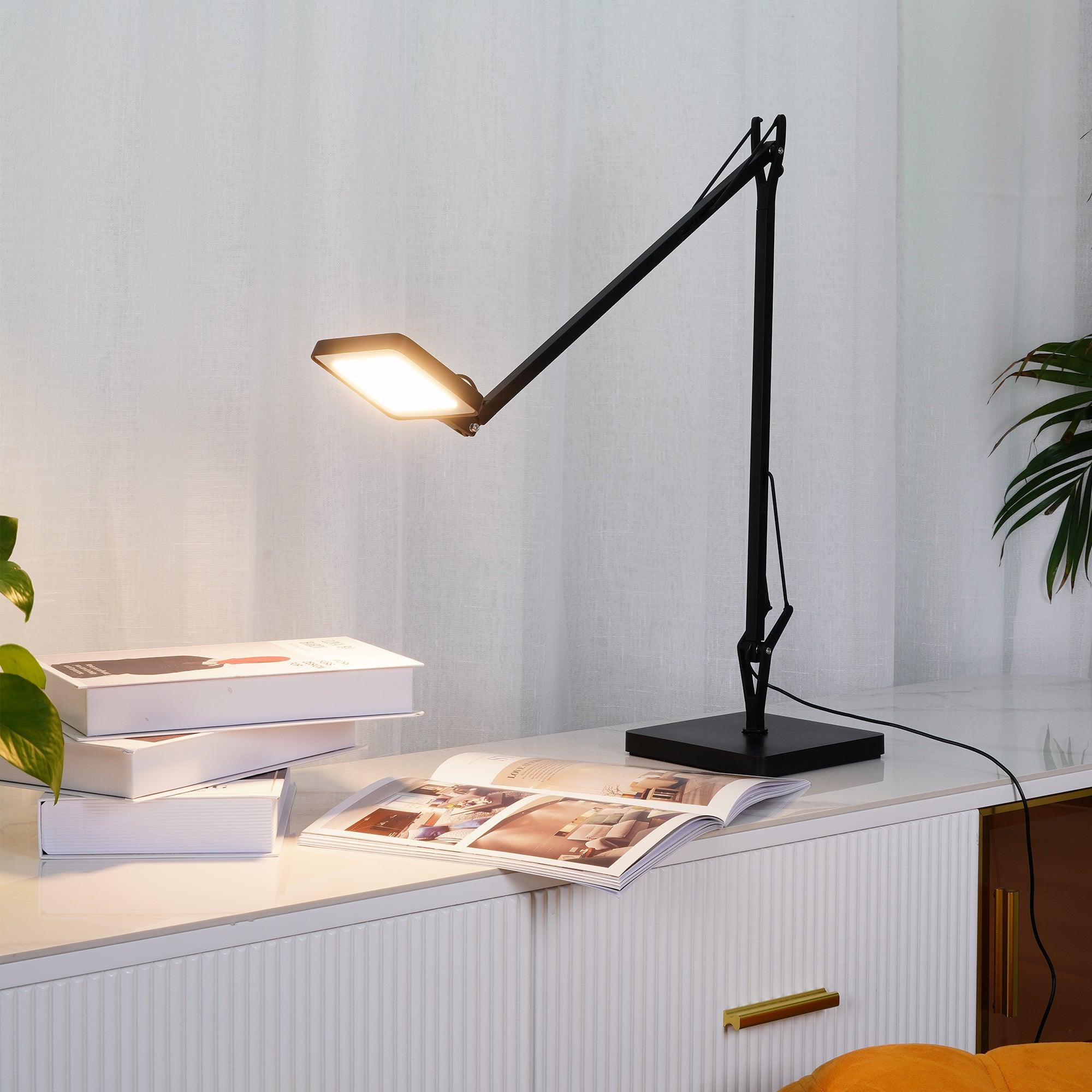 Modern Minimalist LED Desk Lamp Adjustable Metal Table Light for Office and Bedside