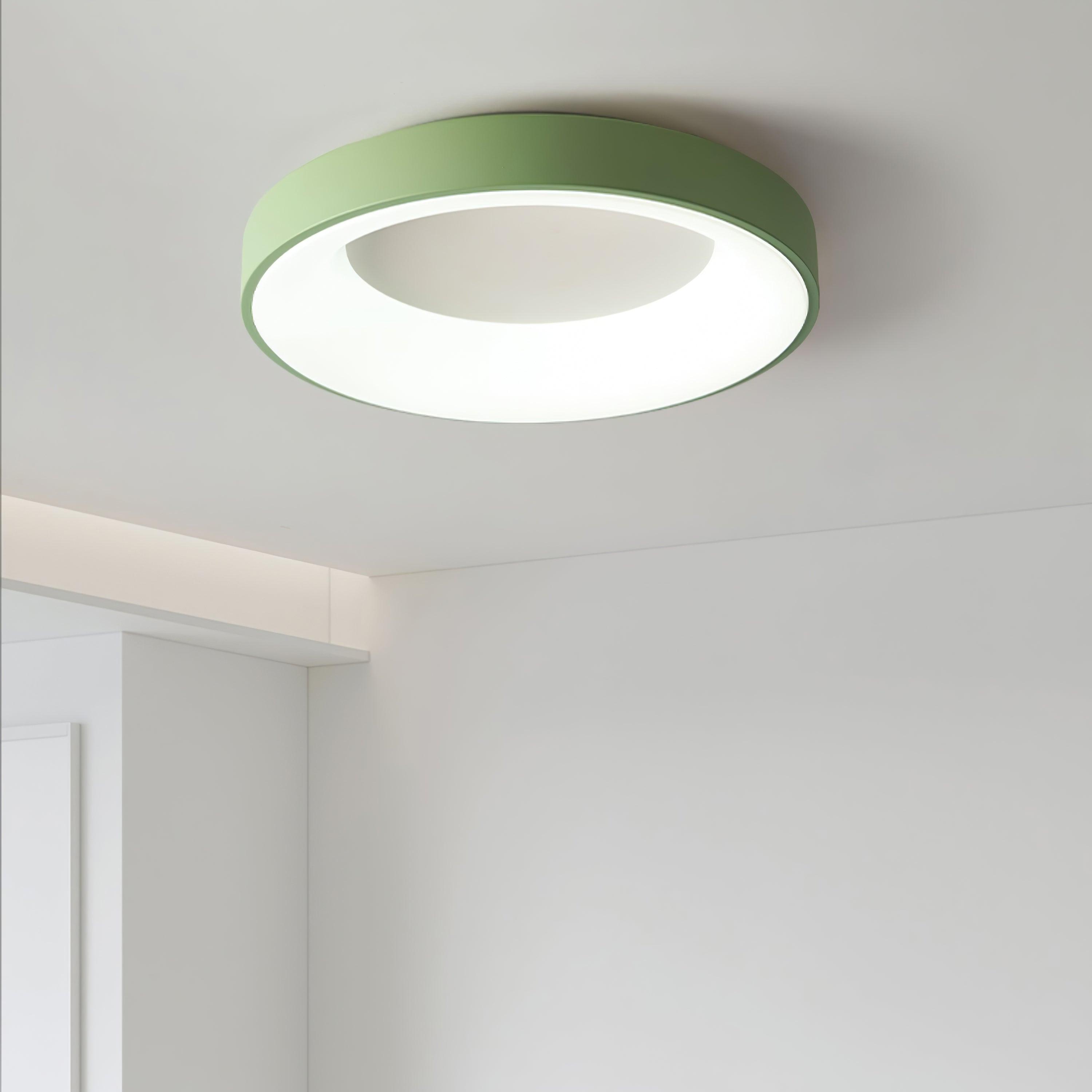 Modern Round Keno LED Ceiling Light Flush Mount Acrylic Fixture for Bedroom and Hallway