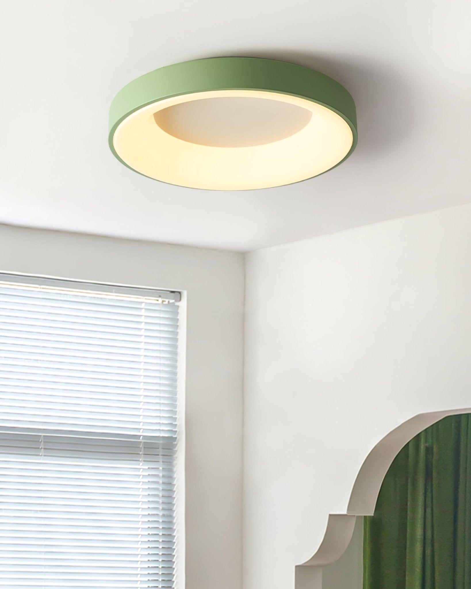 Modern Round Keno LED Ceiling Light Flush Mount Acrylic Fixture for Bedroom and Hallway