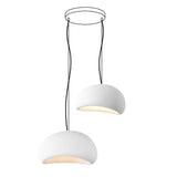 Modern Organic Cloud Chandelier with Rough Texture HDPE Shades and Adjustable Cables
