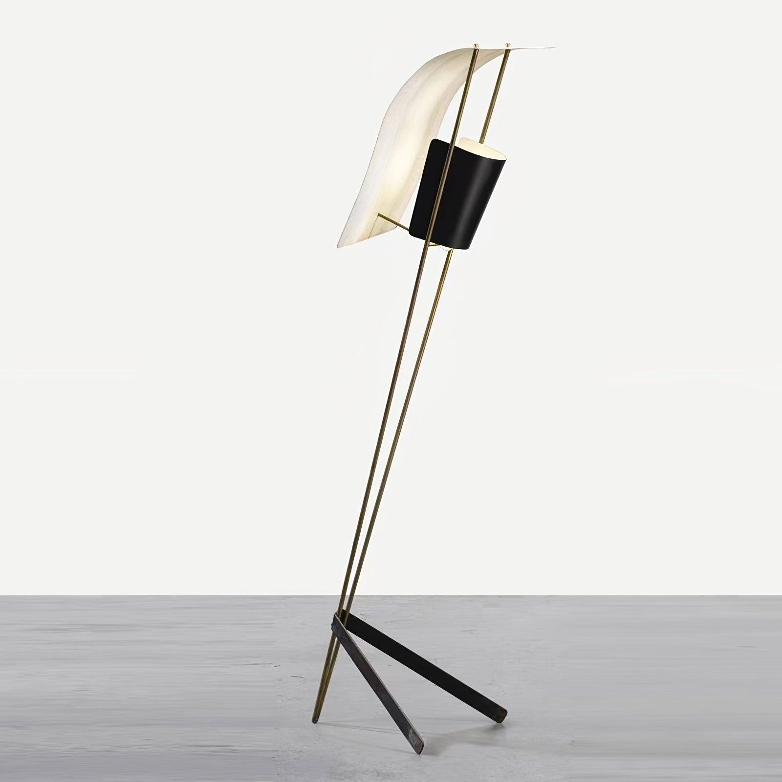 Modern Kite LED Floor Lamp Sculptural Reading Light for Living Room and Bedroom