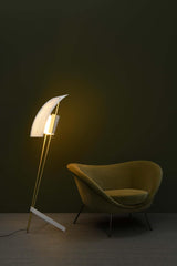 Modern Kite LED Floor Lamp Sculptural Reading Light for Living Room and Bedroom