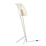 Modern Kite LED Floor Lamp Sculptural Reading Light for Living Room and Bedroom