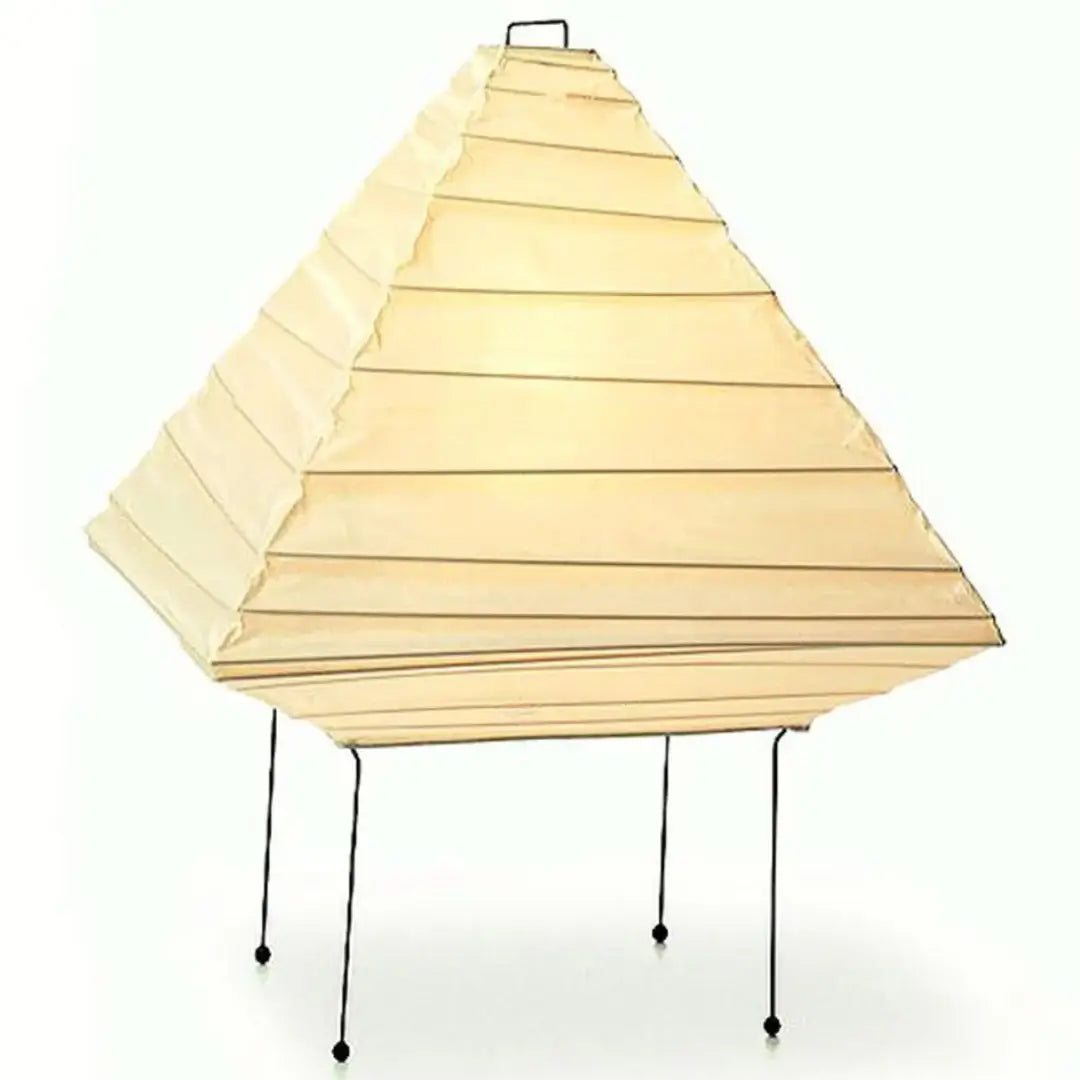 Minimalist Japanese Style Rice Paper Desk Lamp with Wabi Sabi Aesthetic for Modern Interior Decor
