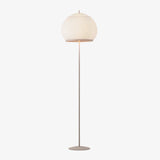 Modern Lantern Knit Floor Lamp with Dimmable LED Geometric Fabric Shades and Three Color Temperatures