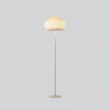 Modern Lantern Knit Floor Lamp with Dimmable LED Geometric Fabric Shades and Three Color Temperatures
