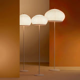 Modern Lantern Knit Floor Lamp with Dimmable LED Geometric Fabric Shades and Three Color Temperatures