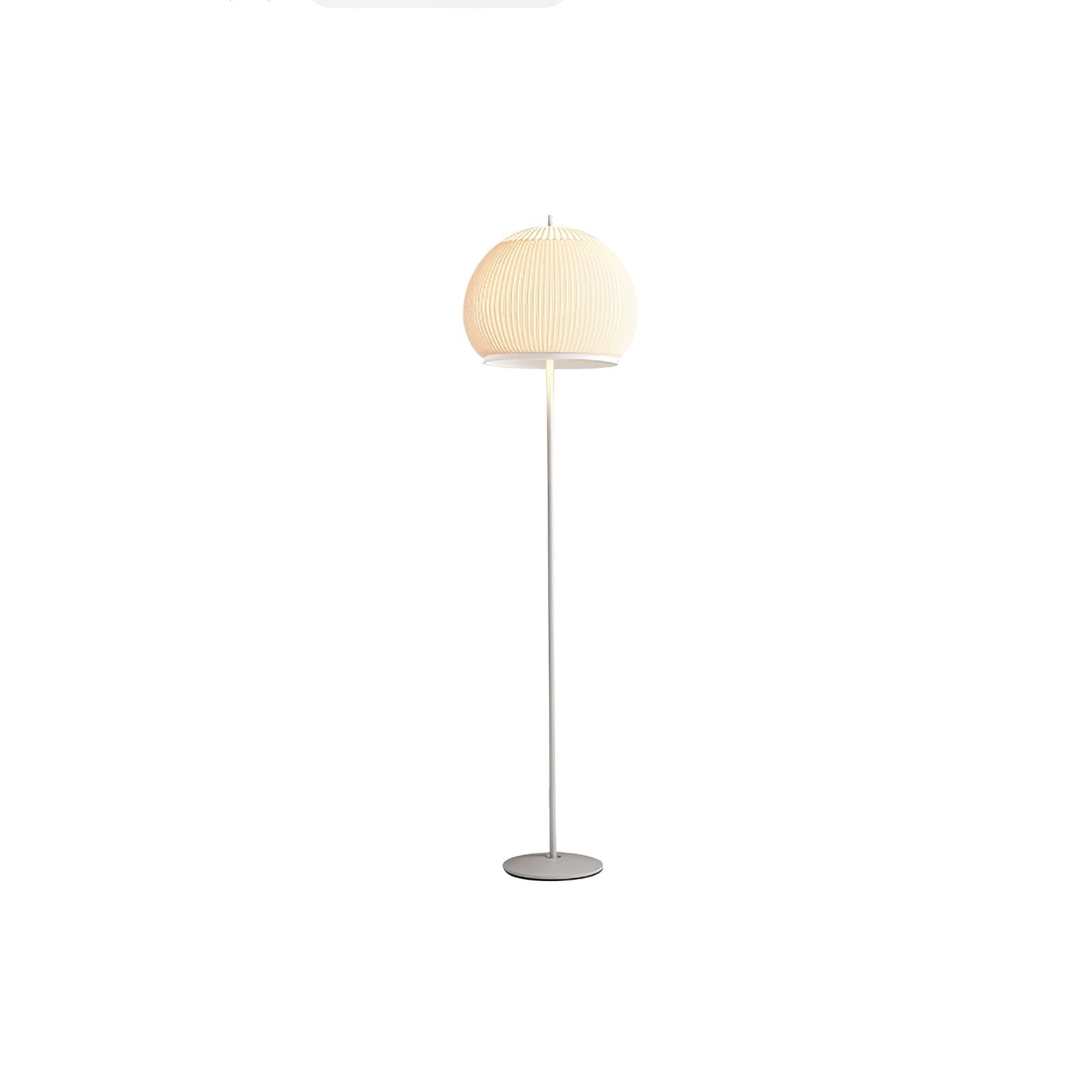 Modern Lantern Knit Floor Lamp with Dimmable LED Geometric Fabric Shades and Three Color Temperatures