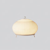 Modern Lantern Knit LED Table Lamp with Fabric Shade and Stepless Dimming