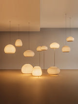 Modern Lantern Knit LED Table Lamp with Fabric Shade and Stepless Dimming