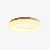 Large White Acrylic Domed LED Flush Mount Ceiling Light for Modern Low Profile Spaces