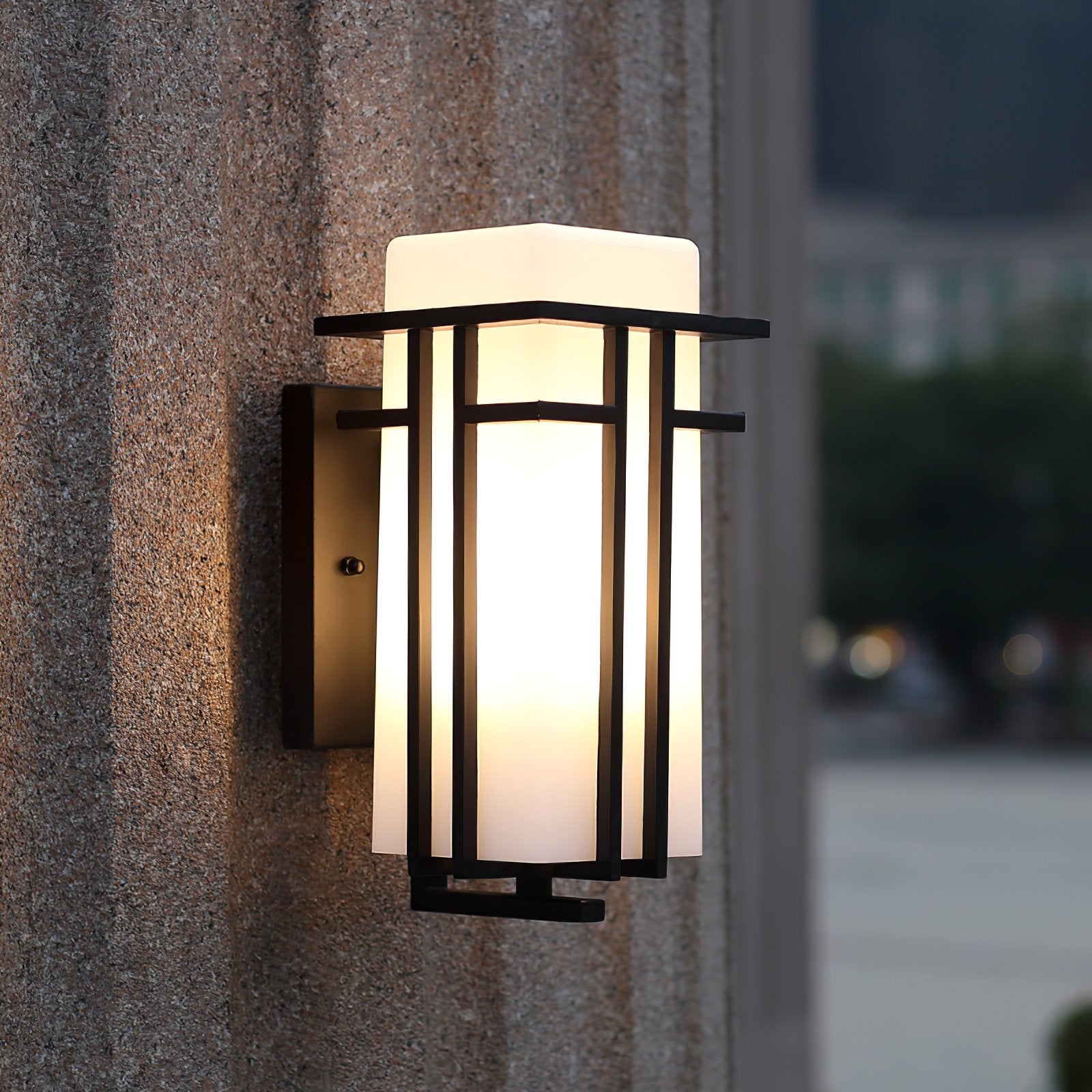 modern-black-outdoor-wall-light-sconce-waterproof-ip65-iron-glass-garden-porch-lamp