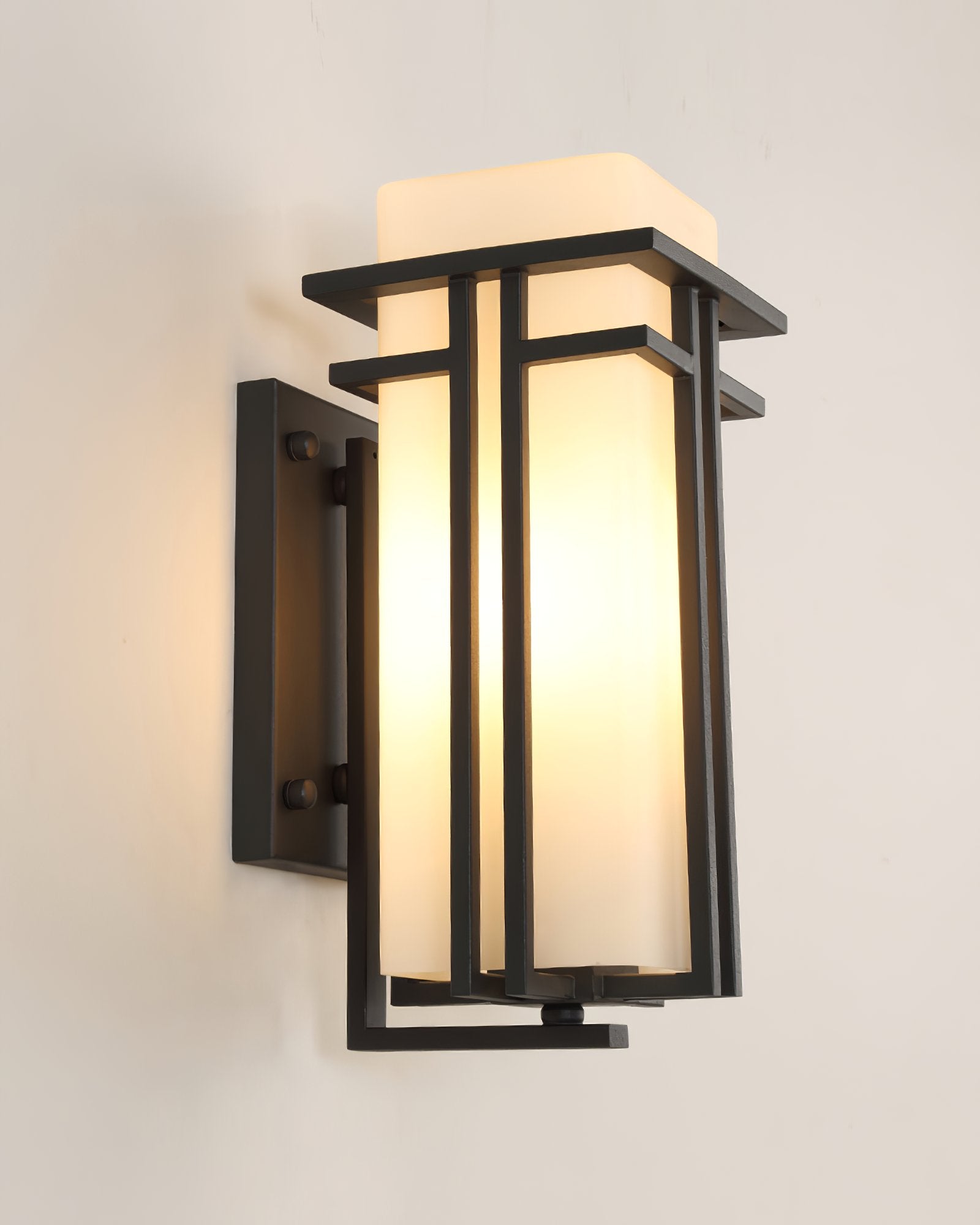 modern-black-outdoor-wall-light-sconce-waterproof-ip65-iron-glass-garden-porch-lamp