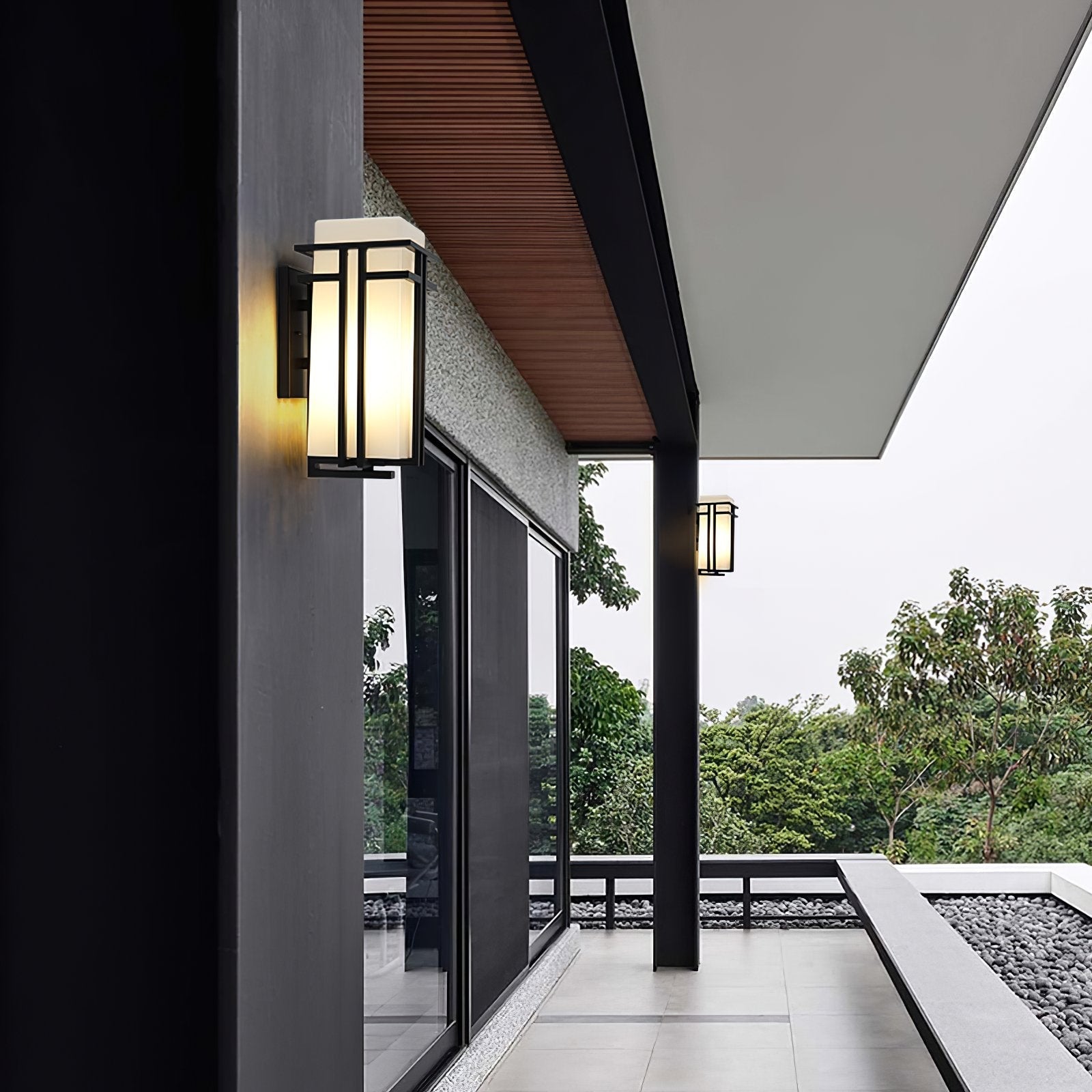 modern-black-outdoor-wall-light-sconce-waterproof-ip65-iron-glass-garden-porch-lamp