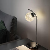 Modern Crystal Dandelion Bedside Table Lamp for Elegant Bedroom Decor