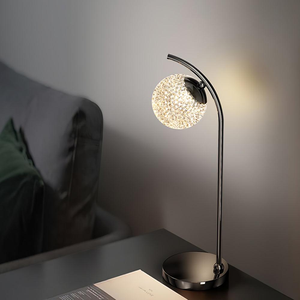 Modern Crystal Dandelion Bedside Table Lamp for Elegant Bedroom Decor