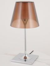 Modern Chrome Prism Table Lamp with Dual Diffuser and Polished Aluminum Base
