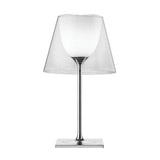 Modern Chrome Prism Table Lamp with Dual Diffuser and Polished Aluminum Base