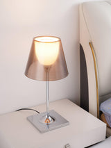 Modern Chrome Prism Table Lamp with Dual Diffuser and Polished Aluminum Base