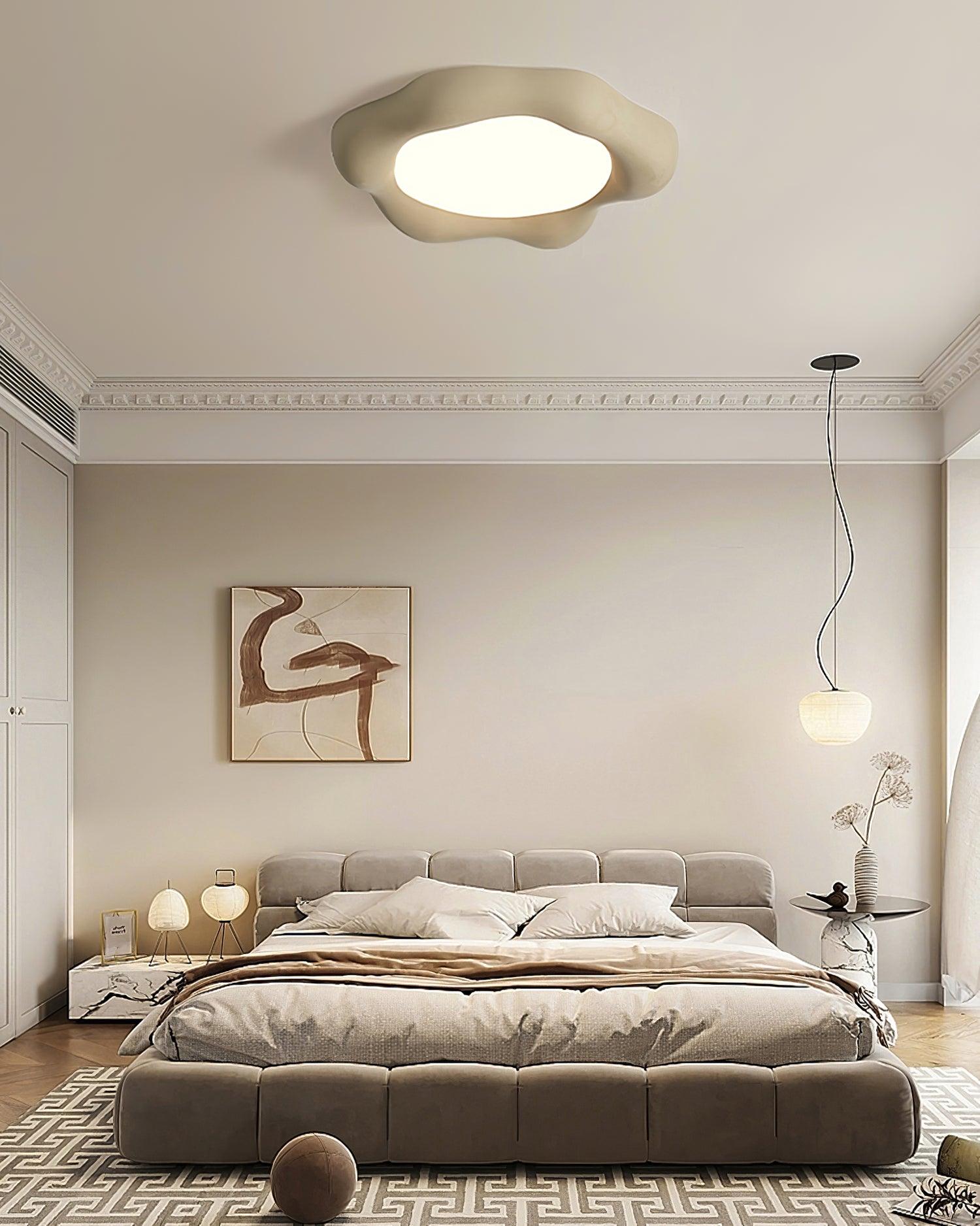 Modern Kumo Cloud Shaped Flush Mount LED Ceiling Light for Living Room and Bedroom