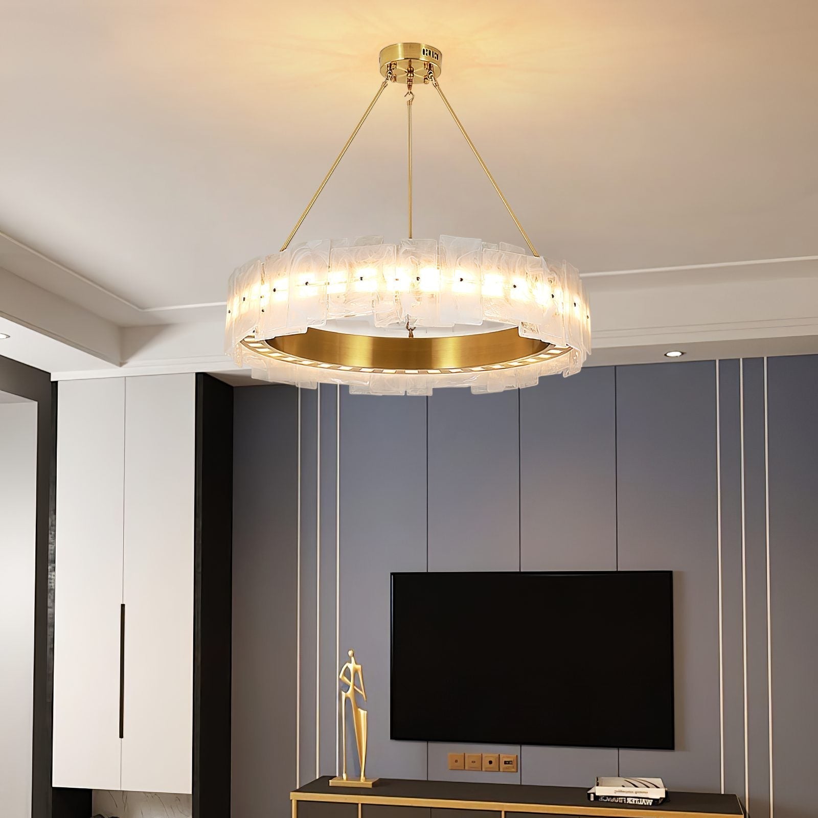 italian-style-luxury-gold-led-pendant-light-with-white-cloud-glass-and-track-design