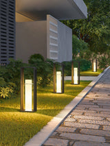 Modern LED Garden Lantern Outdoor Post Light Waterproof Exterior Landscape Path Lamp