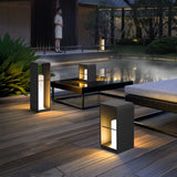 Solar Powered LED Garden Lantern Waterproof Outdoor Pathway Light in Stainless Steel