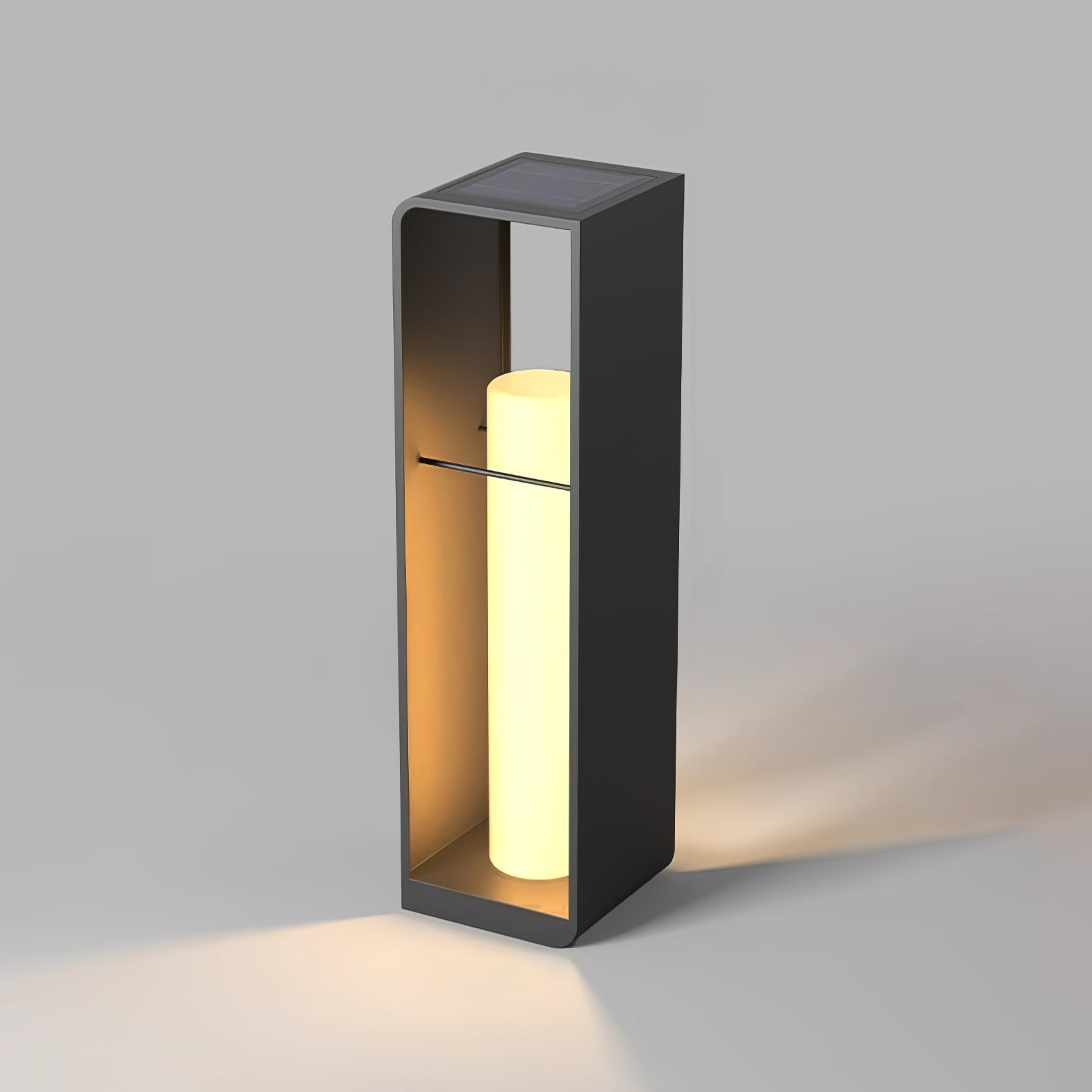Solar Powered LED Garden Lantern Waterproof Outdoor Pathway Light in Stainless Steel
