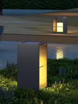 Solar Powered LED Garden Lantern Waterproof Outdoor Pathway Light in Stainless Steel