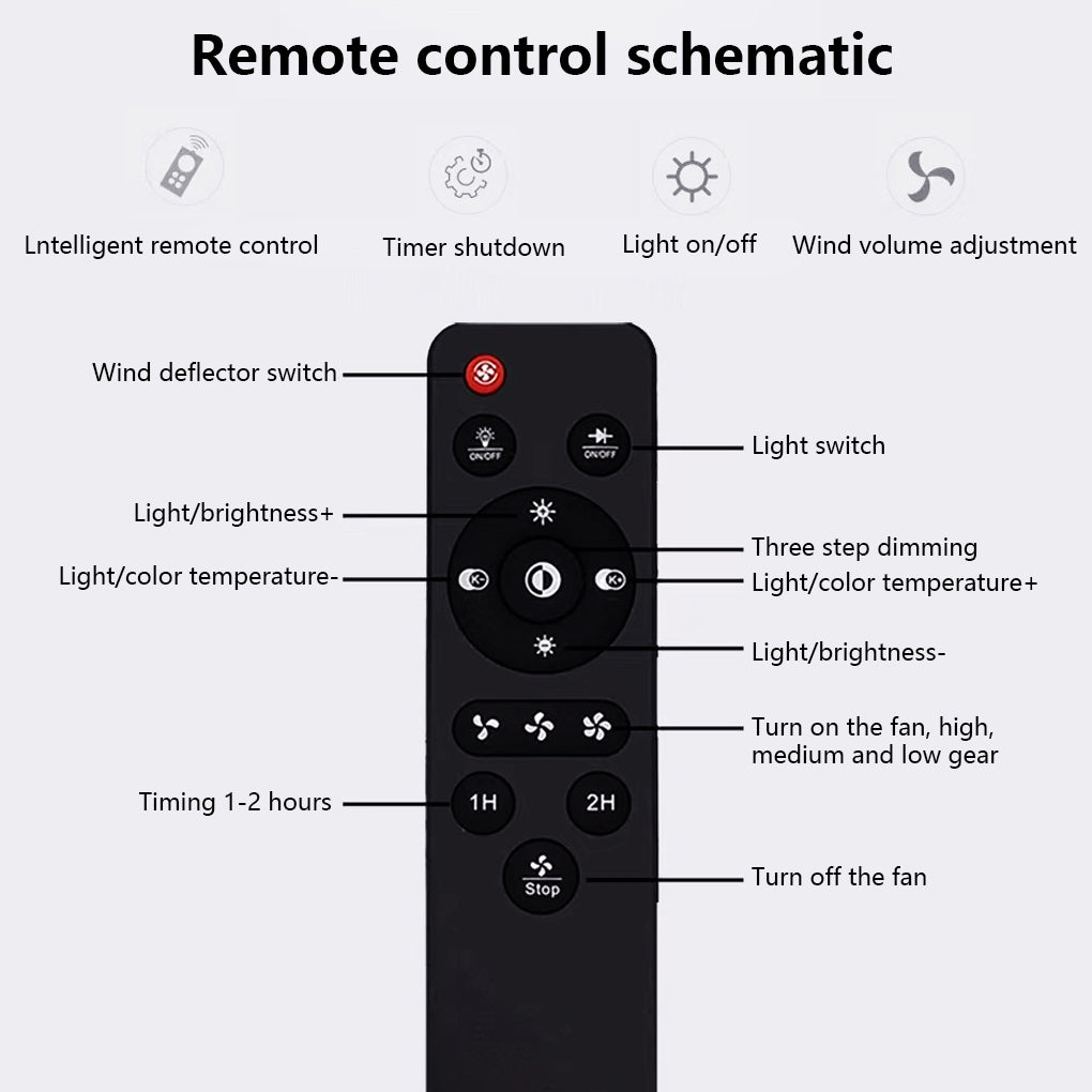 Modern Ultra Thin Bladeless Ceiling Fan with Remote Control Dimmable LED Light in Imitation Wood Grain