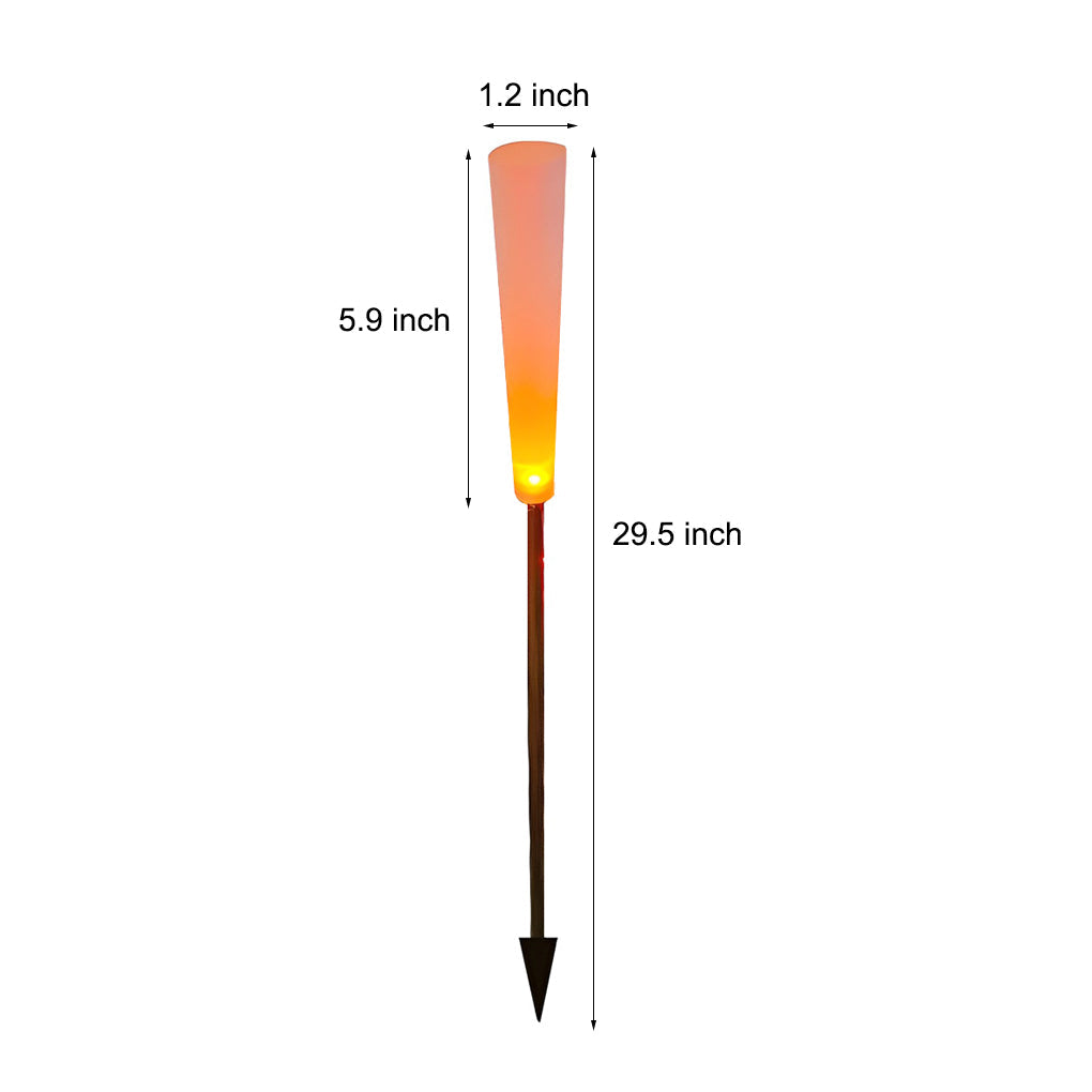 10 Piece Outdoor Waterproof Frosted Acrylic Reed Stick Lawn Lights for Garden Pathway Landscape Decoration