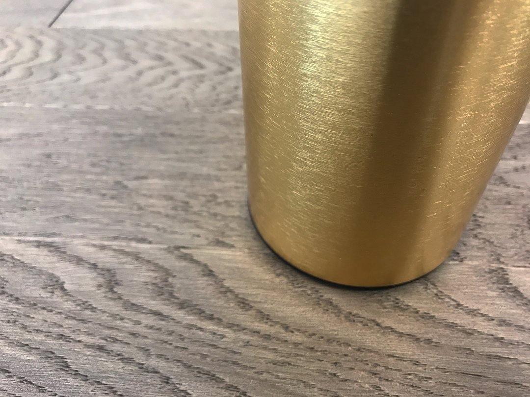 Modern Laguna Spherical Hand Blown Glass Table Lamp with Gold Aluminum Base