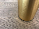 Modern Laguna Spherical Hand Blown Glass Table Lamp with Gold Aluminum Base
