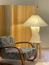 Modern Sculptural Dupont Paper Table Lamp for Contemporary Bedroom Lighting