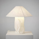 Modern Sculptural Dupont Paper Table Lamp for Contemporary Bedroom Lighting