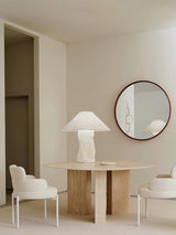 Modern Sculptural Dupont Paper Table Lamp for Contemporary Bedroom Lighting