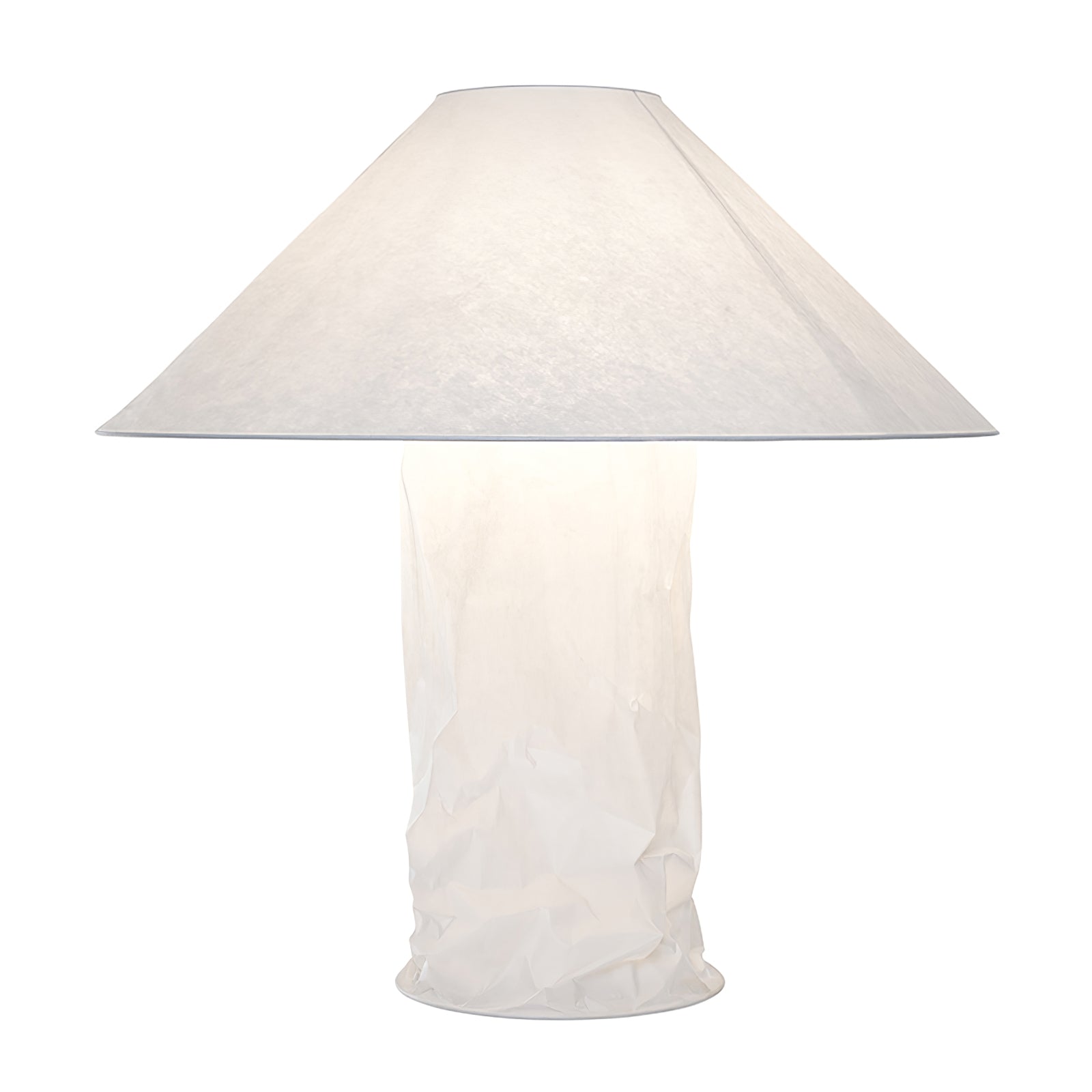 Modern Sculptural Dupont Paper Table Lamp for Contemporary Bedroom Lighting