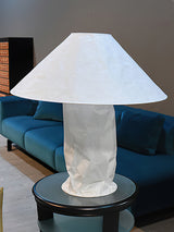 Modern Sculptural Dupont Paper Table Lamp for Contemporary Bedroom Lighting