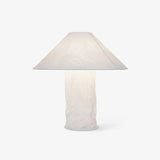 Modern Sculptural Dupont Paper Table Lamp for Contemporary Bedroom Lighting