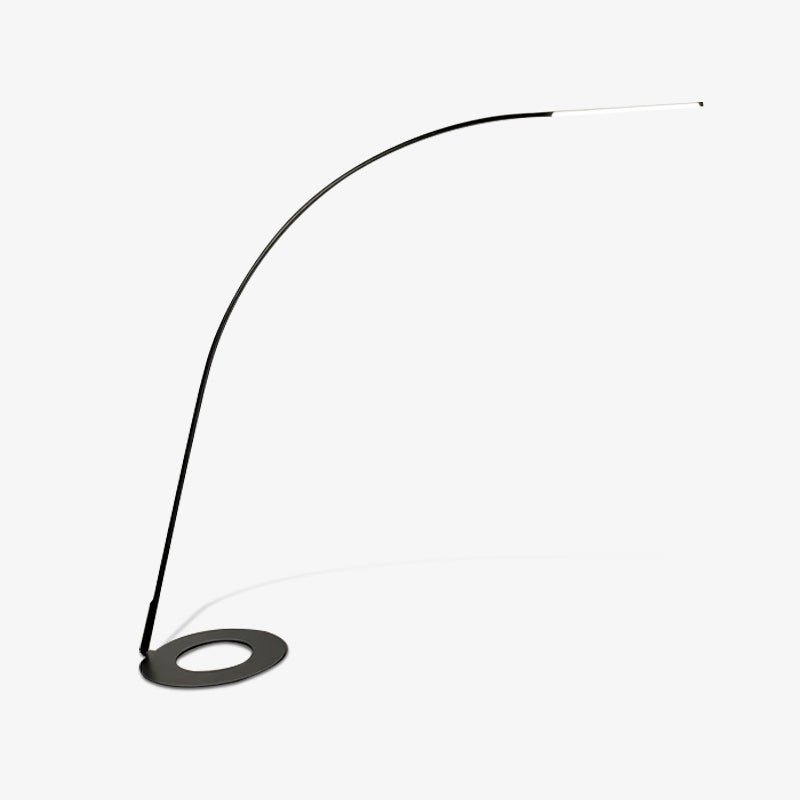Lampo Minimalist Arc Floor Lamp Modern Steel Wire LED Torchiere Standing Light