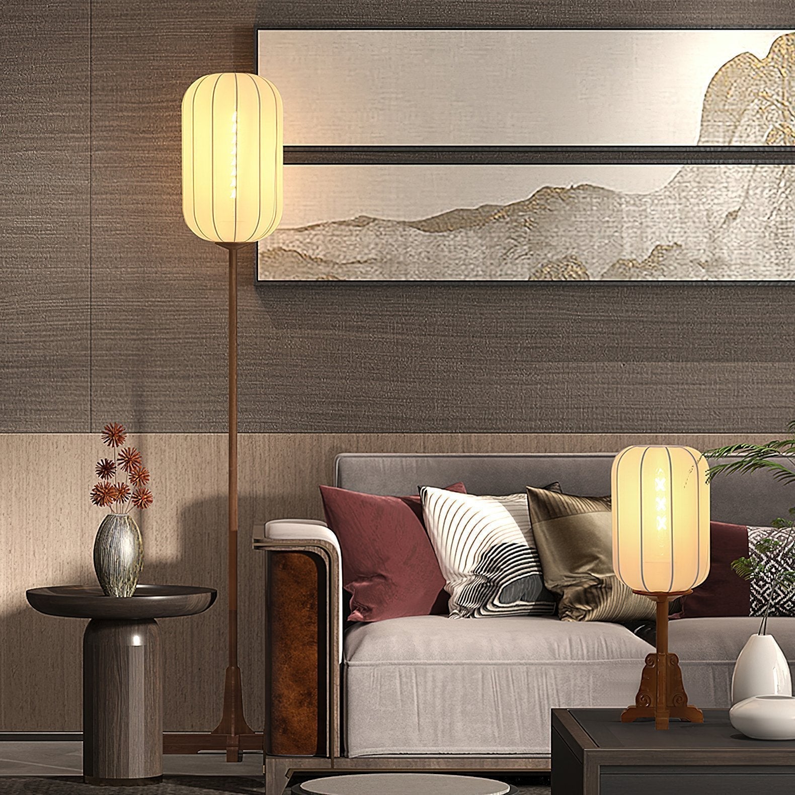 modern-lantern-cloth-art-floor-lamp-with-wooden-base-for-bedroom-lighting