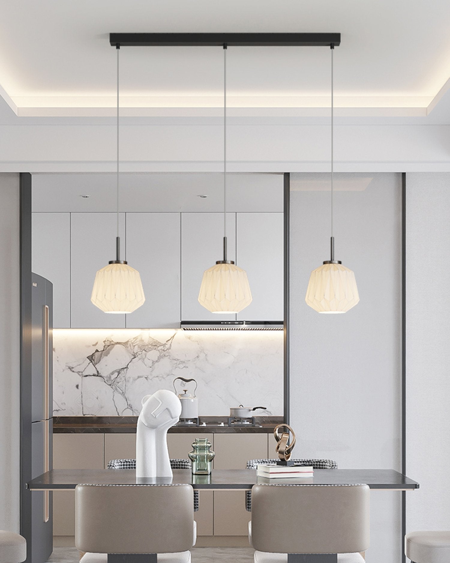 textured-white-glass-lantern-pendant-lamp-faceted-origami-style-hanging-ceiling-light