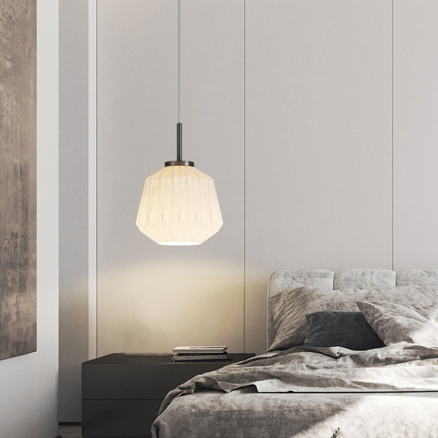 textured-white-glass-lantern-pendant-lamp-faceted-origami-style-hanging-ceiling-light