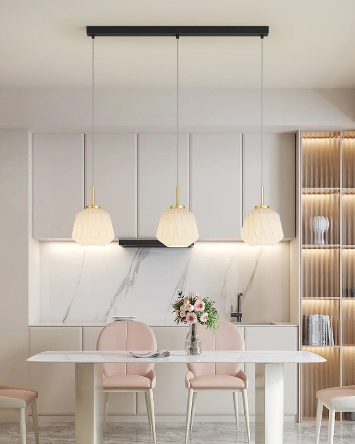 textured-white-glass-lantern-pendant-lamp-faceted-origami-style-hanging-ceiling-light