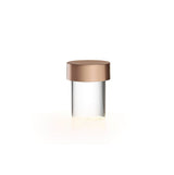 Modern Rechargeable LED Portable Table Lamp with Elegant Crystal Glass Column Design