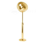 Modern Molten Lava Art Floor Standing Lamp with Spherical Metallic Shade