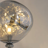 Contemporary Molten Glass Lava Cone Table Lamp for Modern Ambient Lighting